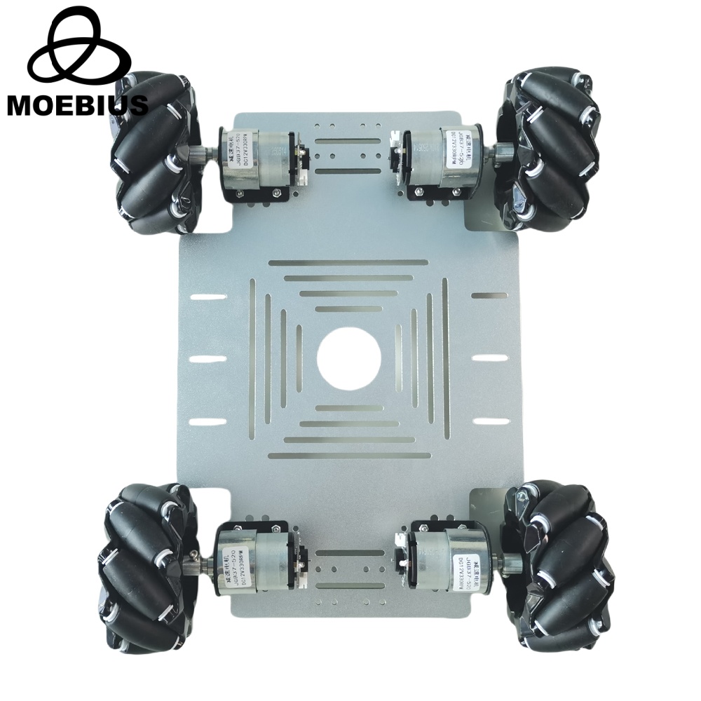 Arduino Robot - Комплект робота-машинки MOEBIUS с колесами Mecanum,