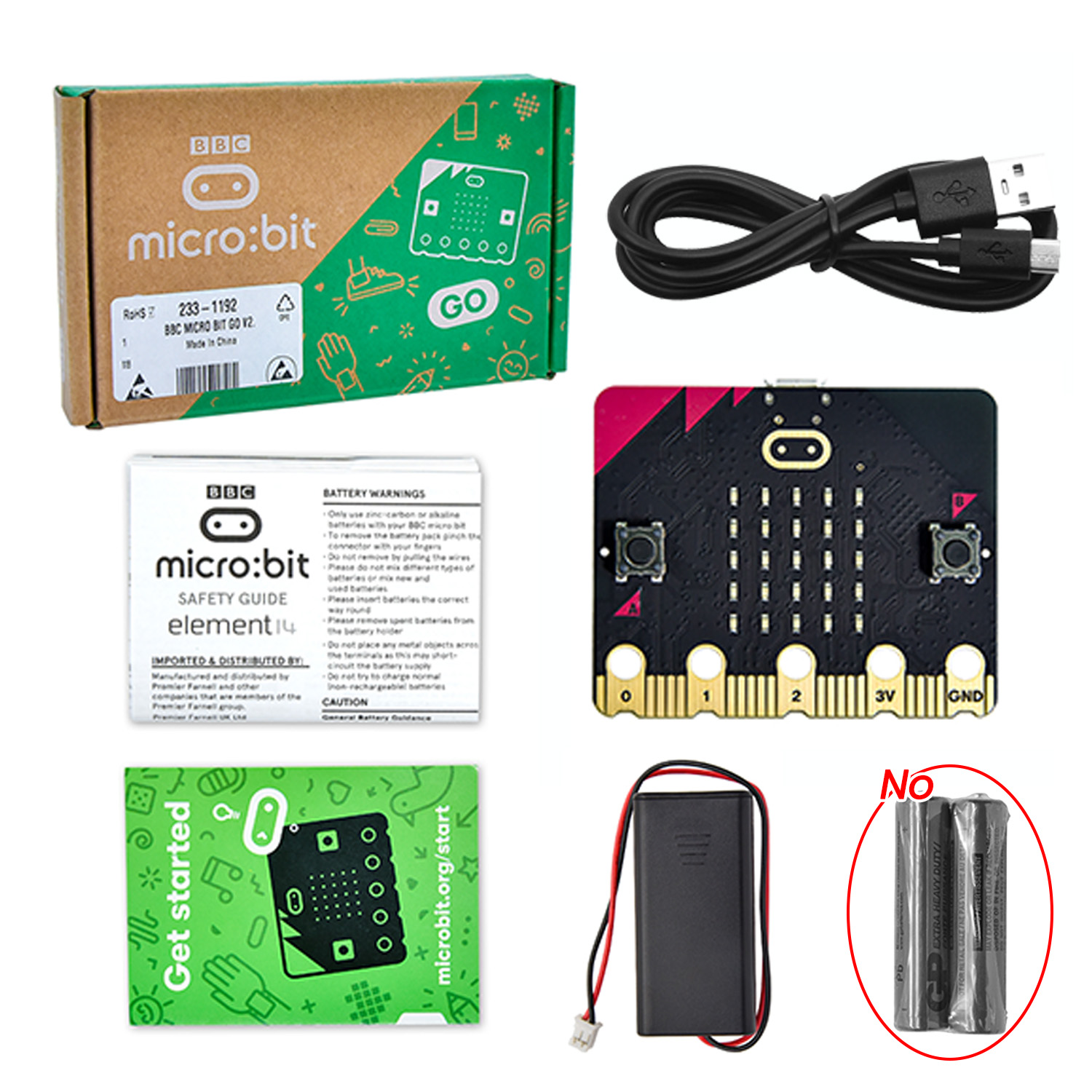 Microbit Robot - Оригинальная макетная плата BBC Micro Bit