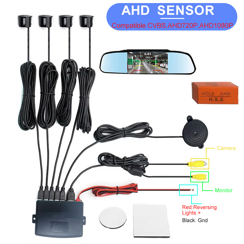 Infrared Obstacle Sensor - Заводской CVBS AHD видеодатчик парковки с