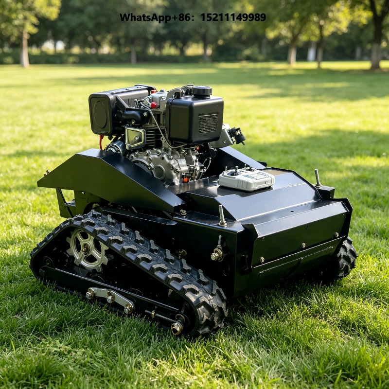 Robot Track - Робот-газонокосилка с лезвиями-катушками, 4-тактным дистанционным двигателем,