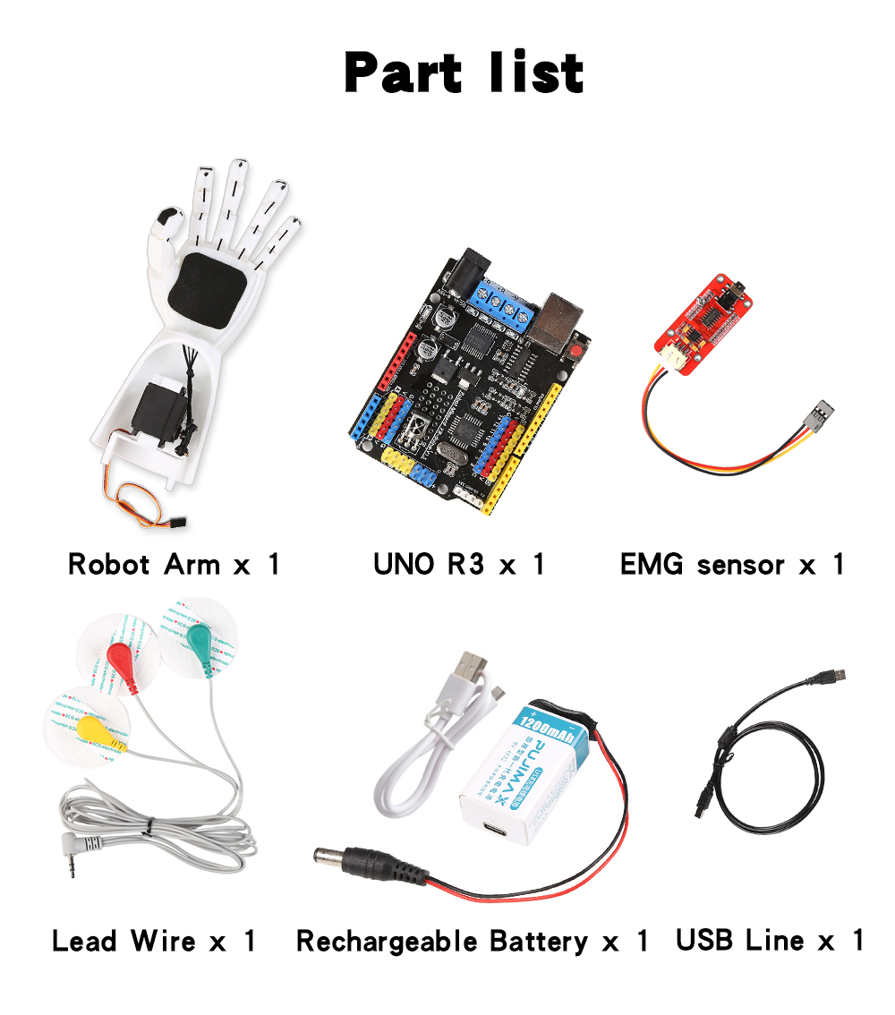 Датчик EMG, роботизированная р – обзор и цена Arduino Robot