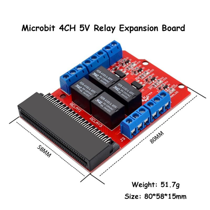 Модуль реле A64I Microbit на 4 – обзор и цена Microbit
